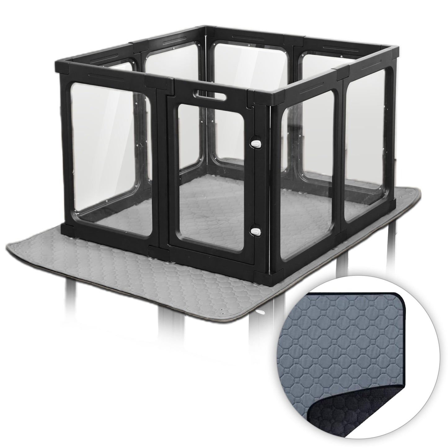 Tranquil Acrylic Pet Playpen with Door