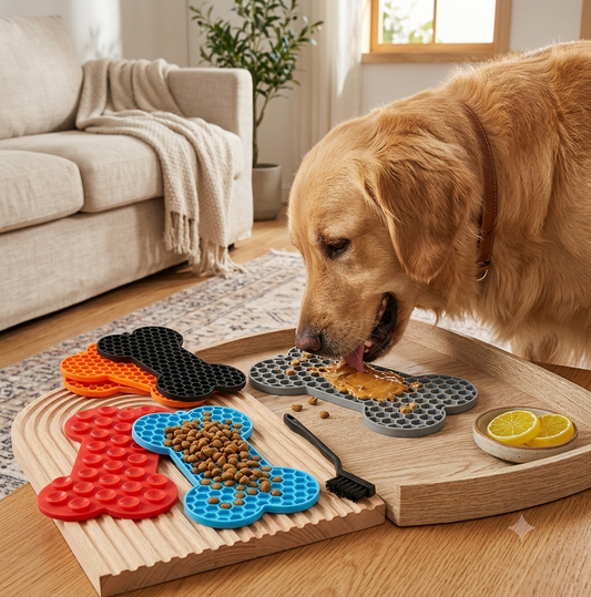 Bone Silicone Licking Dog Slow Food Mat
